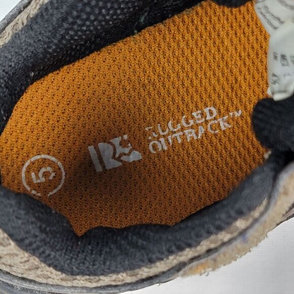 Rugged Outback Hiking Boots Boys Sz 5 Brett Brown Orange‎ Outdoor Sneakers Shoes - Picture 6 of 7